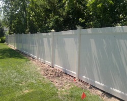 Zachary vinyl full privacy fence